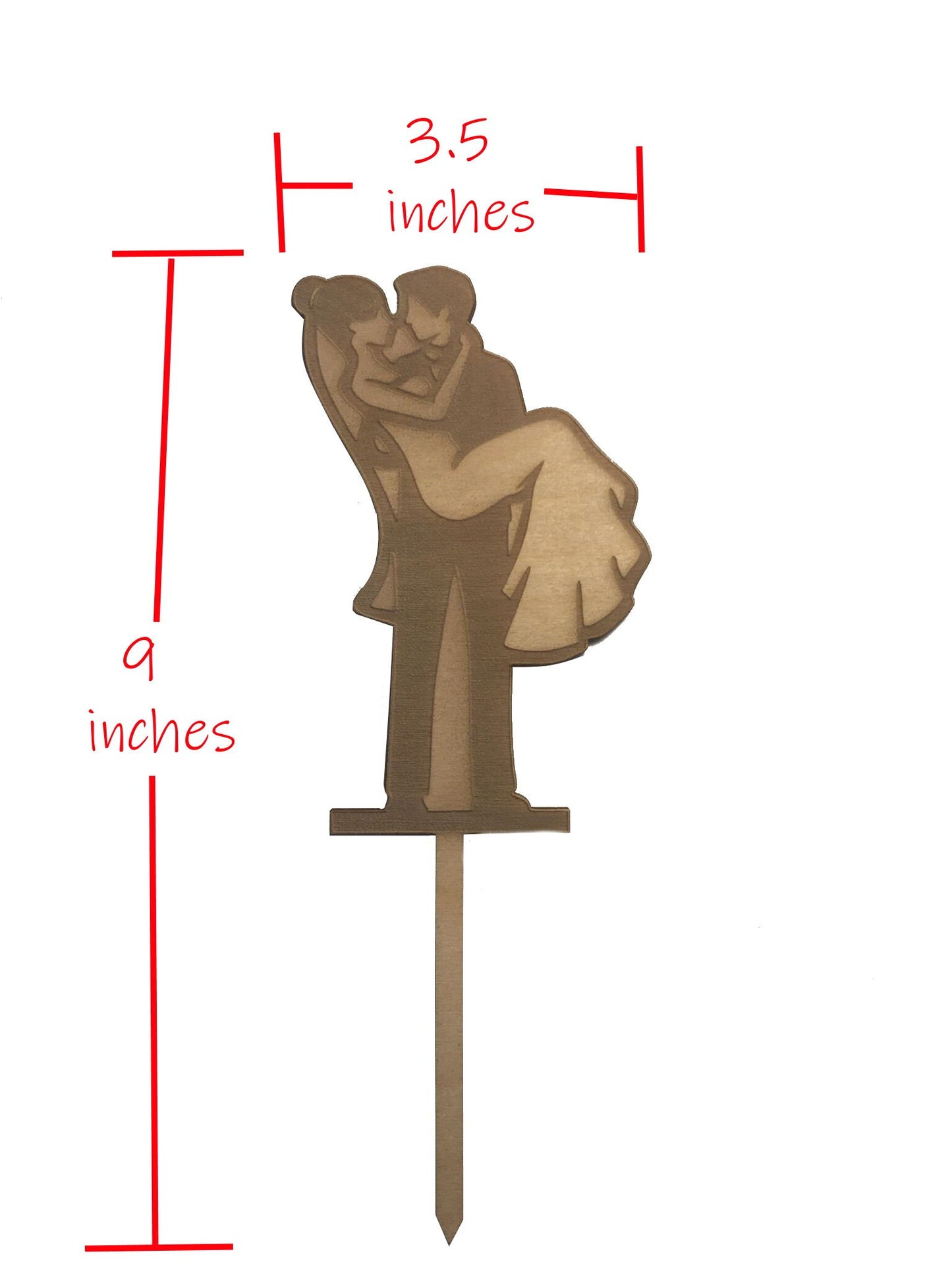 Holding Kiss Wedding Cake Topper