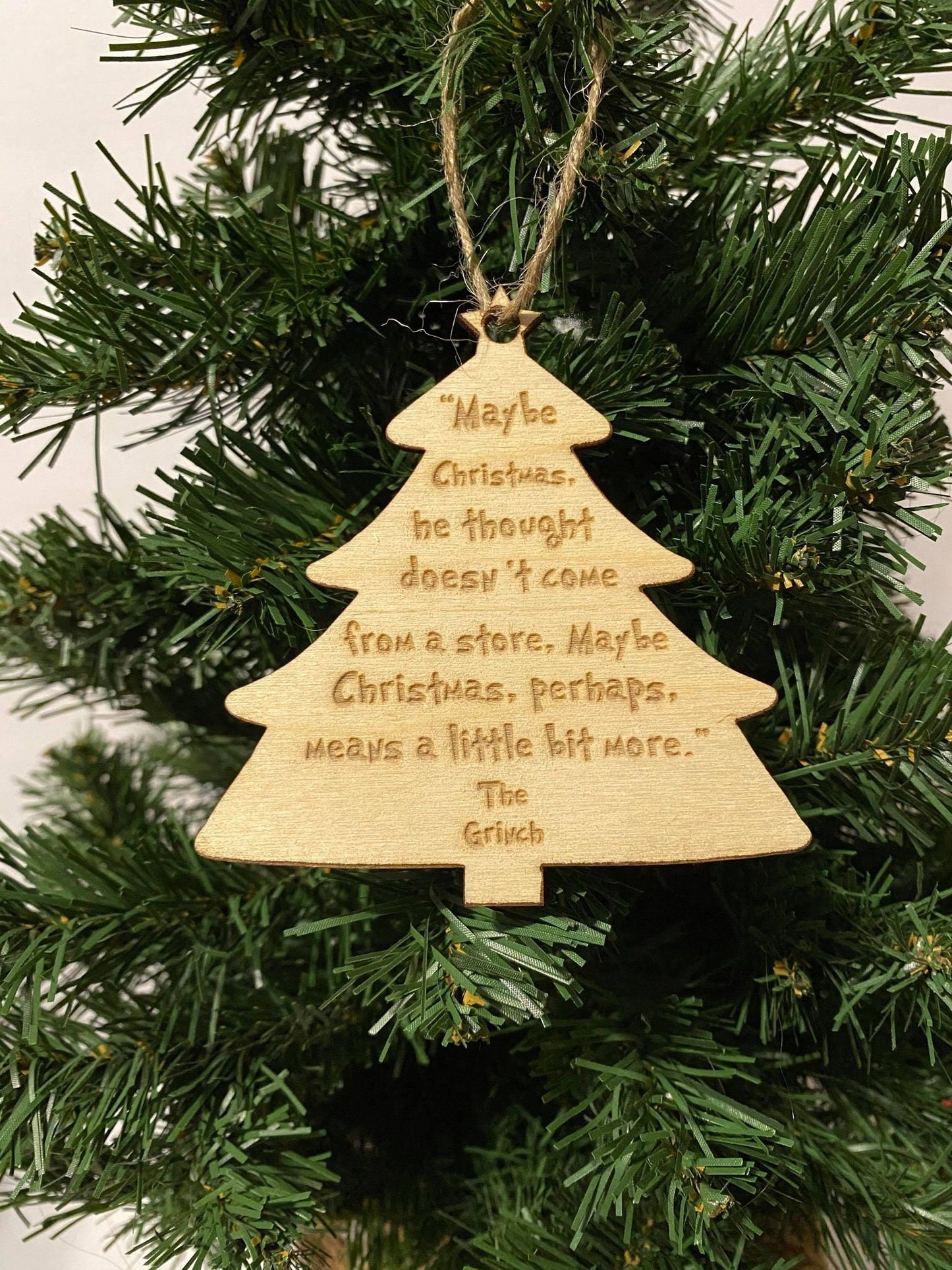 Maybe Christmas Doesn't come from a store Tree Christmas Ornament | Personalized Gift | Ships Fast