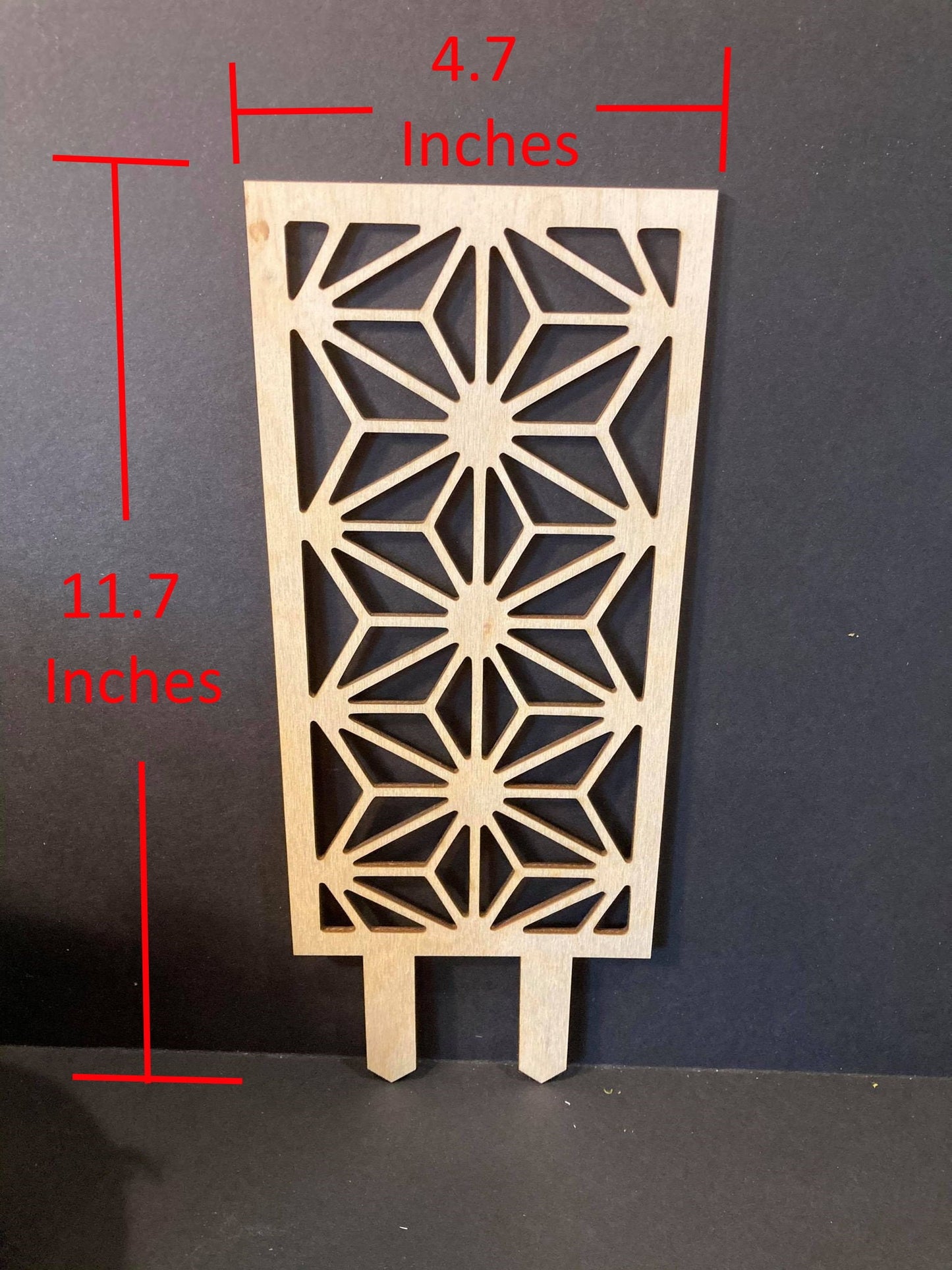 Star Geo Trellis | Beautiful Trellis | 1/8 Thick | Plant Trellis | FAST SHIPPING | Houseplant | | Plant Lover Gift | Insured Shipping