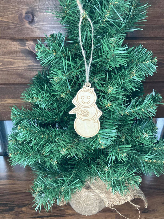 Snowwoman With Boobs Christmas Ornament | Personalized Gift | Ships Fast