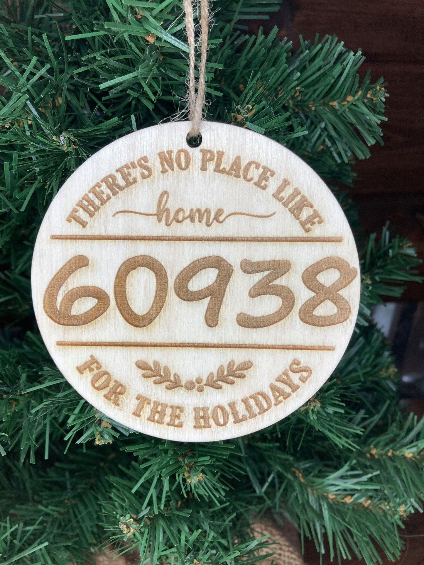 No Place Like Home Custom Christmas Ornament | Personalized Gift | Ships Fast