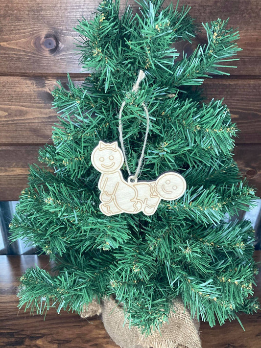 Ginger Breadman Reverse Cowgirl Christmas Ornament | Personalized Gift | Ships Fast