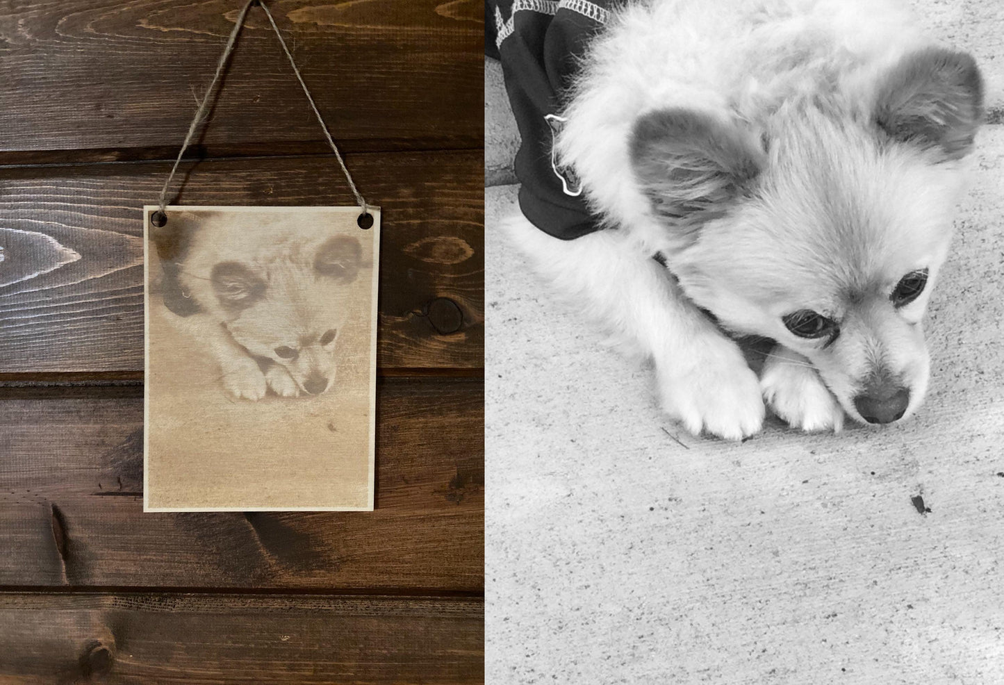Engraved Photo | Custom Wood Photo | Wood Photo | Personalized Gift