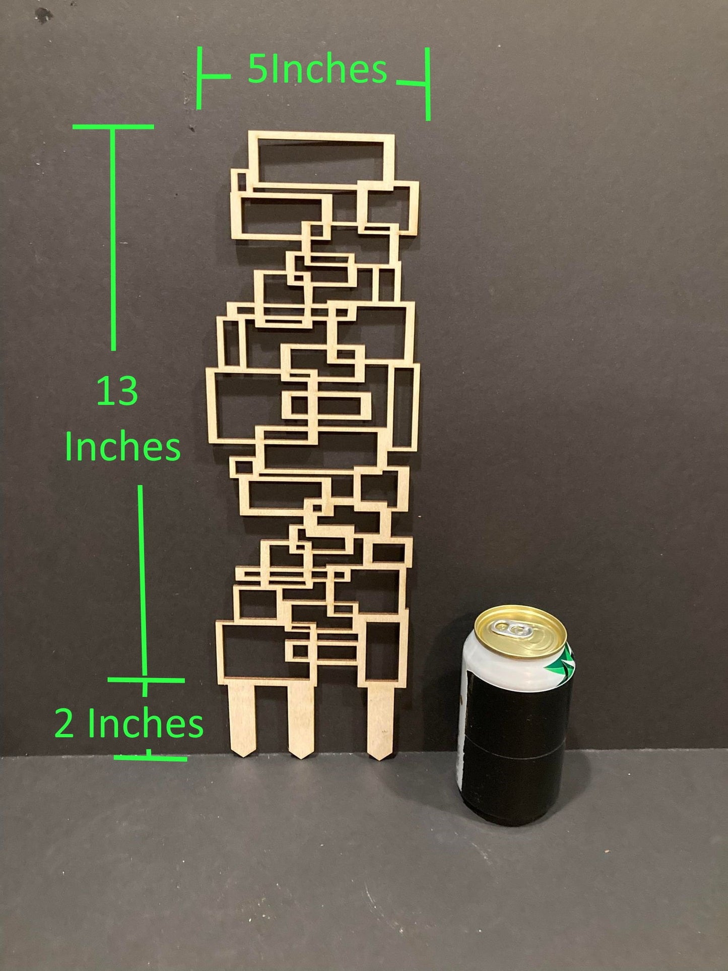 Scattered Square trellis | Plant Trellis | Stain Finish | Clearcoat Honeycomb | Houseplant Trellis | Indoor Garden Trellis