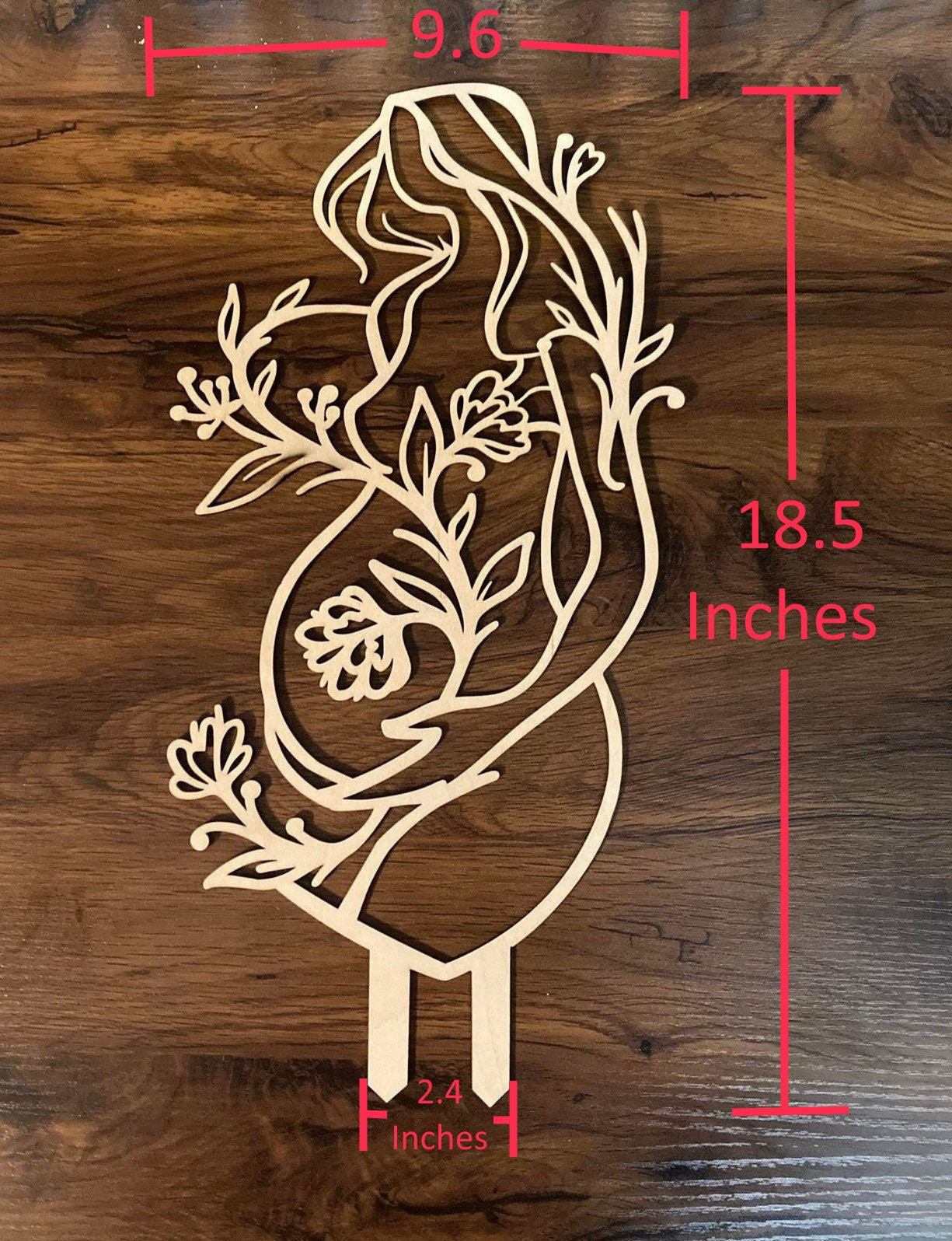 Mother Nature Trellis | Pregnant Woman Plant Trellis | Houseplant Trellis | Indoor Garden Trellis | Insured Shipping