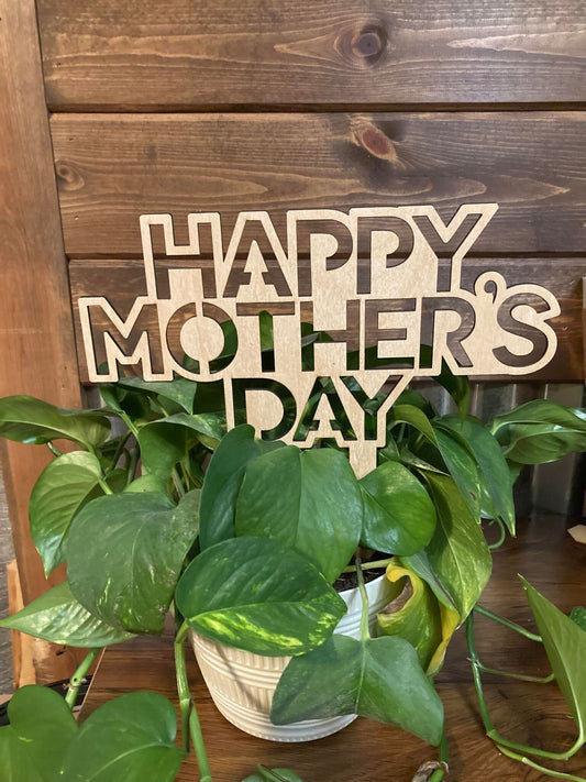Happy Mothers Day Trellis | Plant Trellis | Stain Finish | Clearcoat | Houseplant Trellis | Indoor Garden Trellis | Insured Shipping