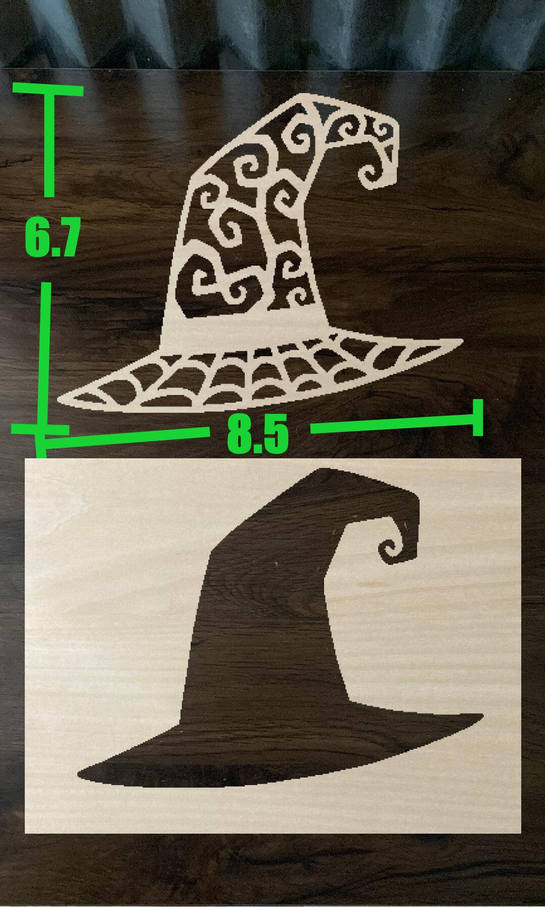 Bleach Stencil Halloween Witch Hat Stencil
