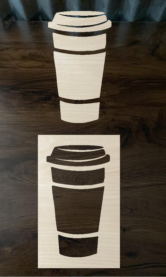 Bleach Stencil Coffee Cup Stencil