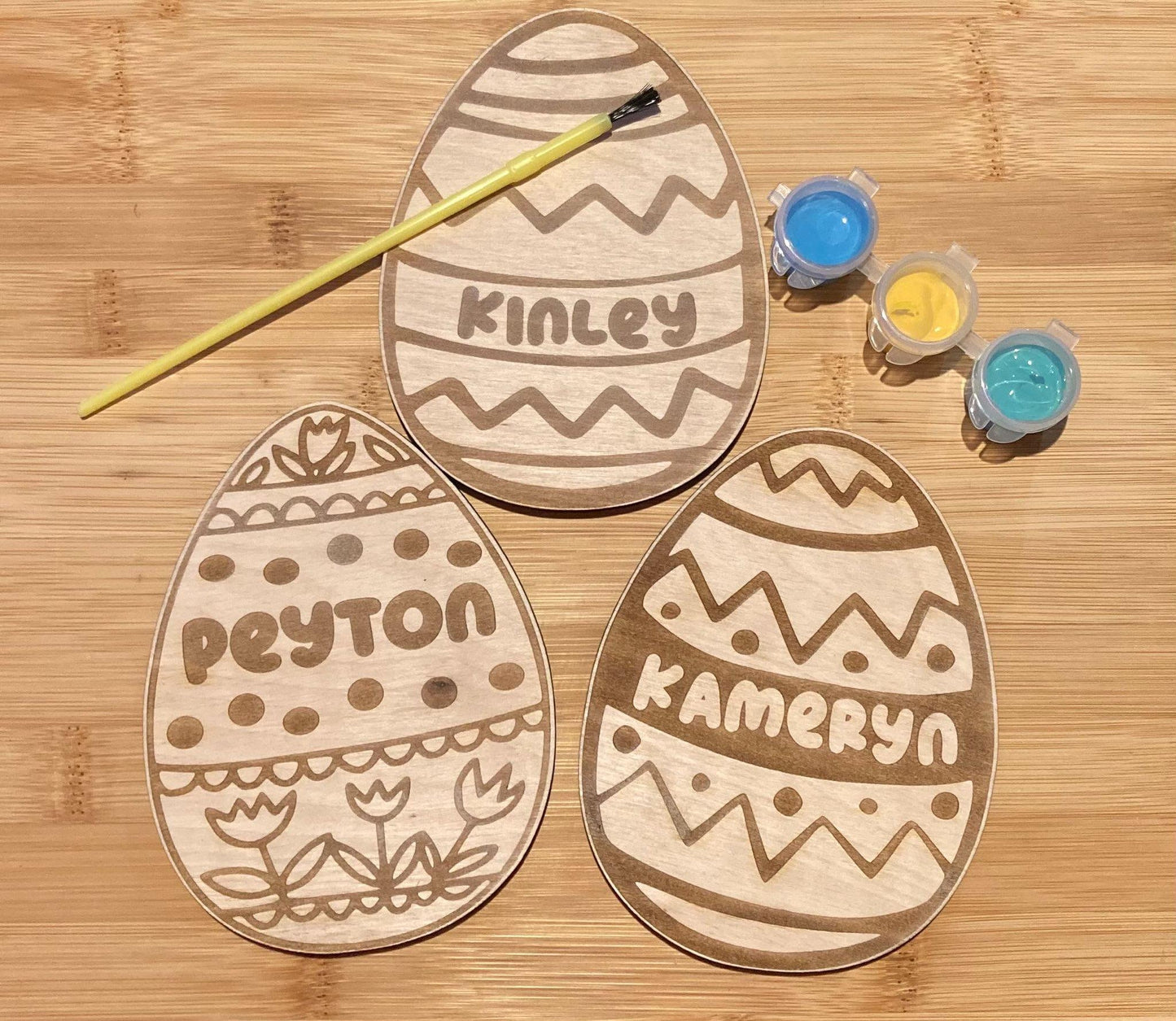 Easter Hand Painting Craft Easter Gift Idea Personalized Egg Painting DYI Basket Stuffer