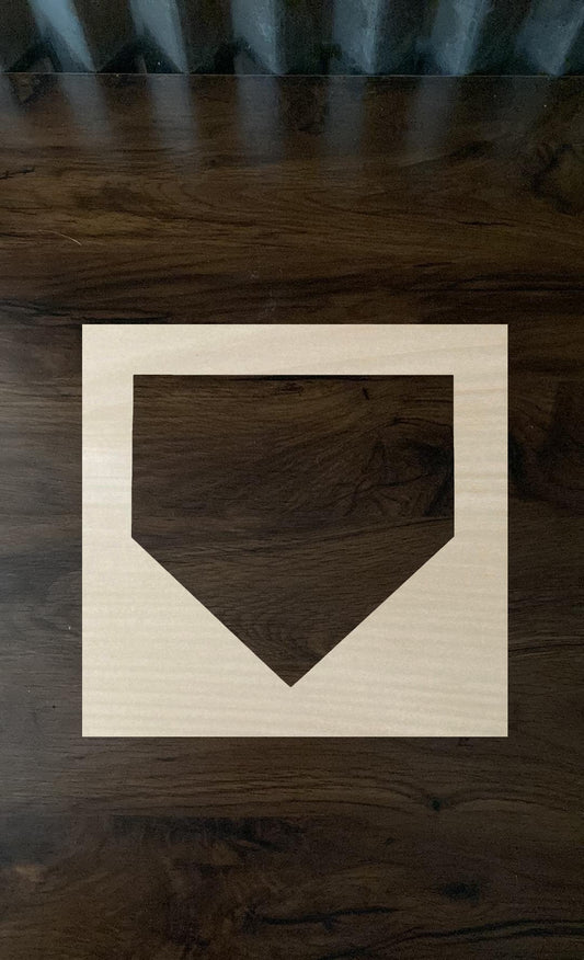 Baseball Home Plate Stencil Template