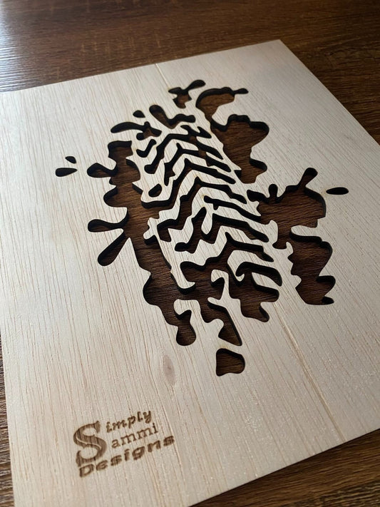 Tire Track Stencil Template Bleach shirt stencil