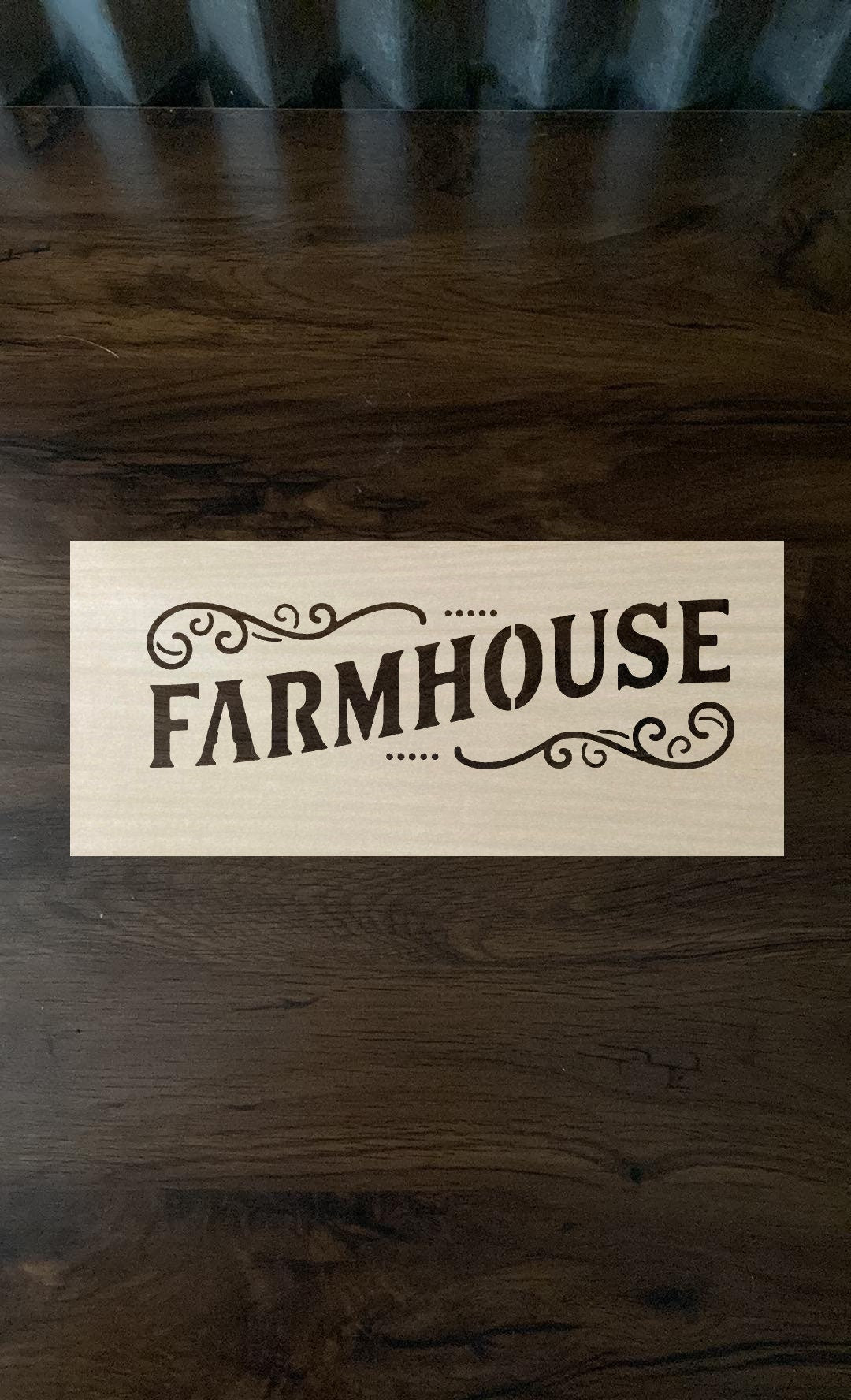 Made To Order Custom Design Stencils - Made from 1/4 Inch Thick Wood - Anything You Want! You Pick The Size Fast Shipping!