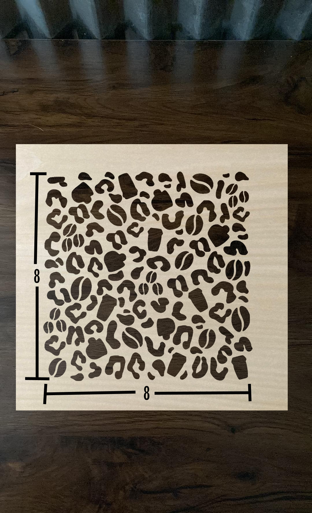 Coffee Lover Cheetah Print Stencil Bleach Shirt