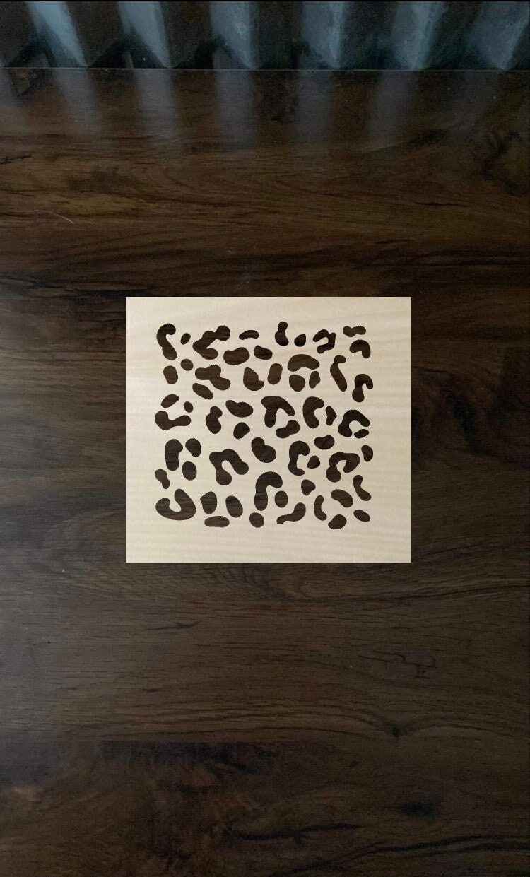 Leopard Stencil Print Stencil