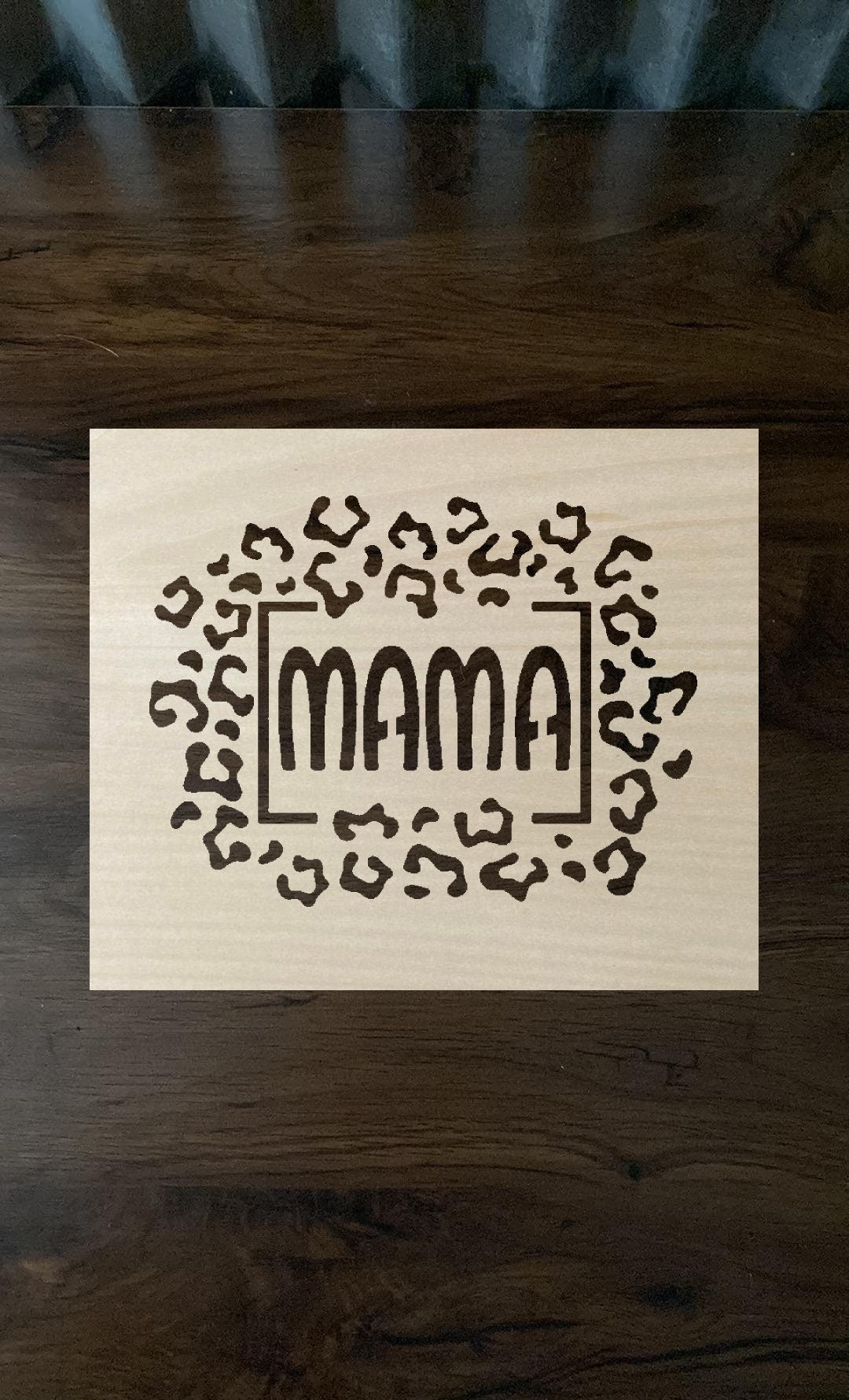 Bleach Stencil MaMa Print Stencil