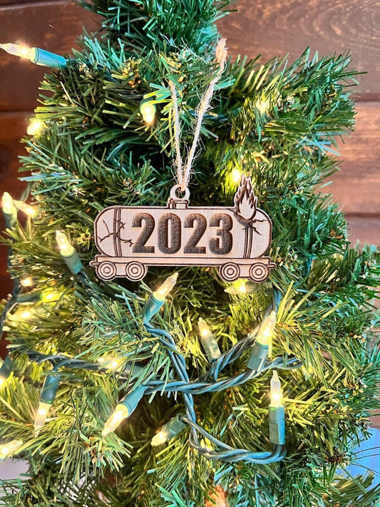 Christmas Train Crash Fire l One of a kind l Christmas gift