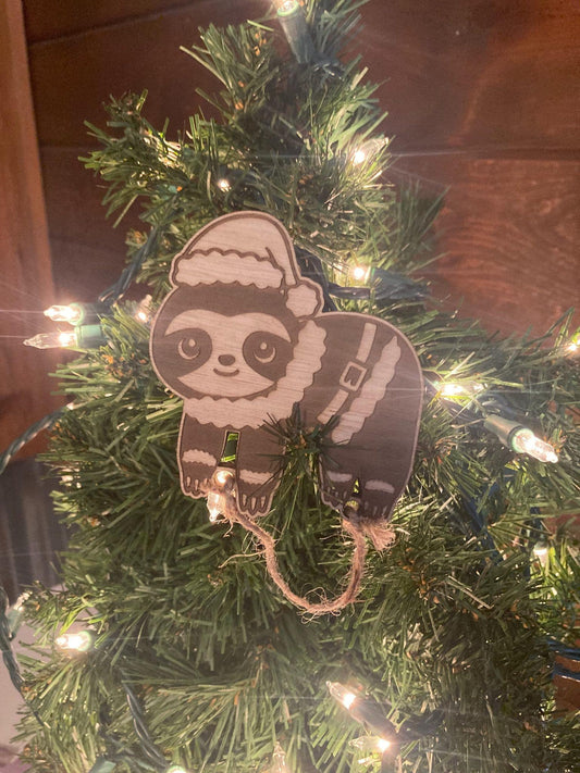 Christmas Sloth Ornament l Can flip Right side up or upside down l Funny Christmas Ornament l Cute Ornaments
