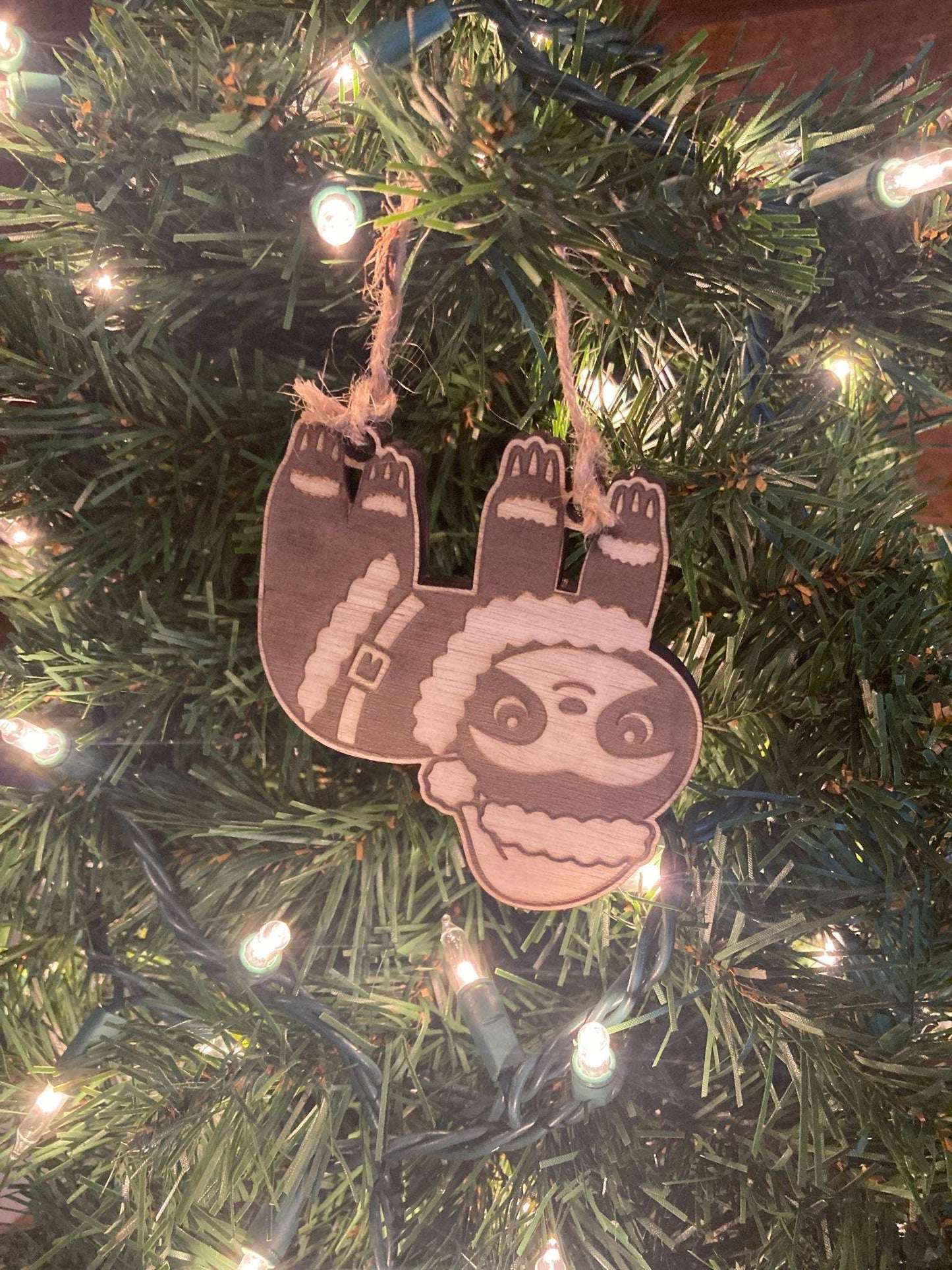 Christmas Sloth Ornament l Can flip Right side up or upside down l Funny Christmas Ornament l Cute Ornaments