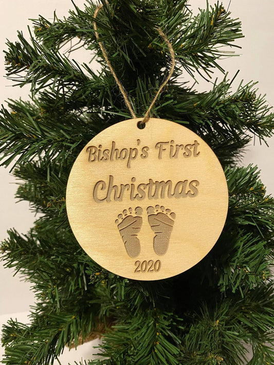 Custom Baby's First Christmas Ornament | Personalized Gift | Ships Fast