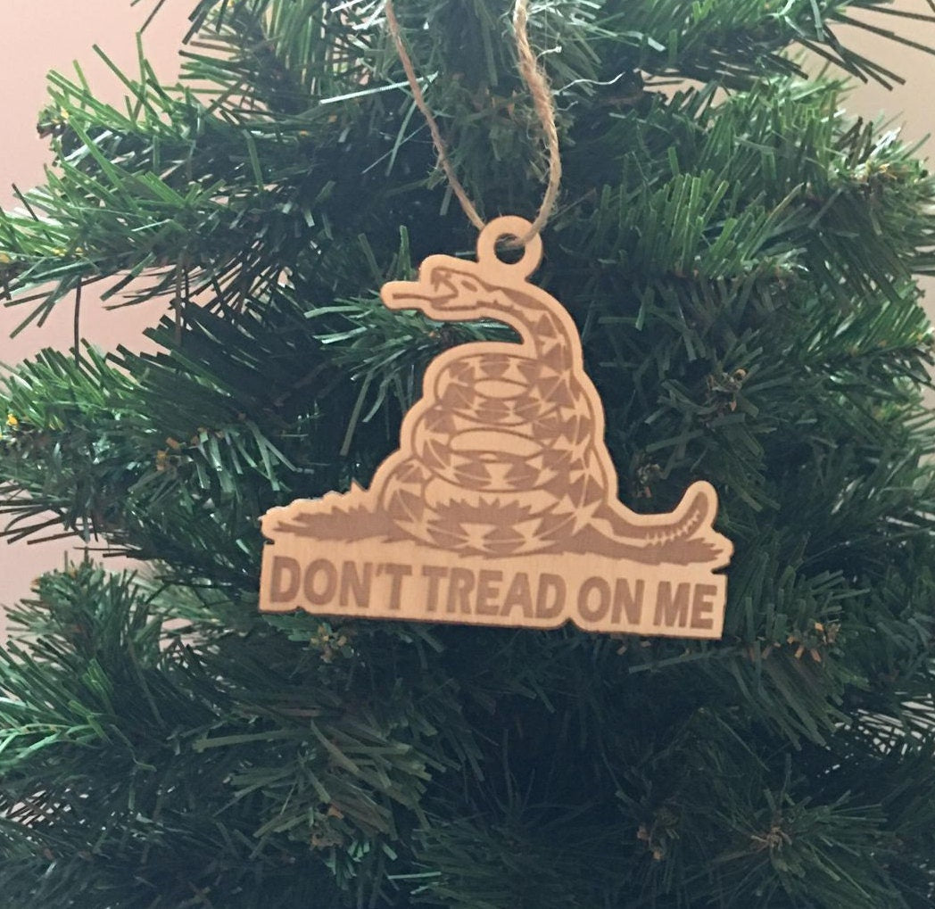 Don't Tread On Me Christmas Ornament | Personalized Gift | Ships Fast
