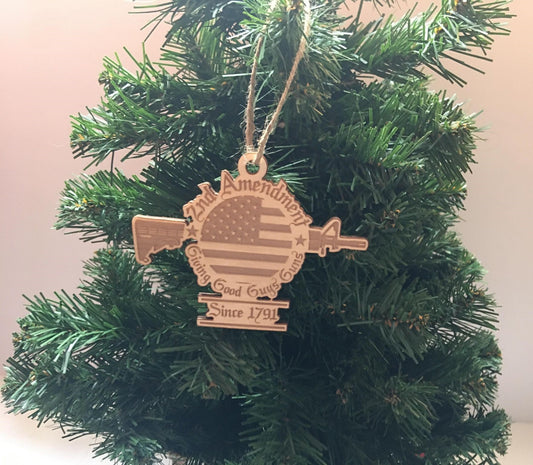 2nd Amendment Christmas Ornament | Personalized Gift | Ships Fast