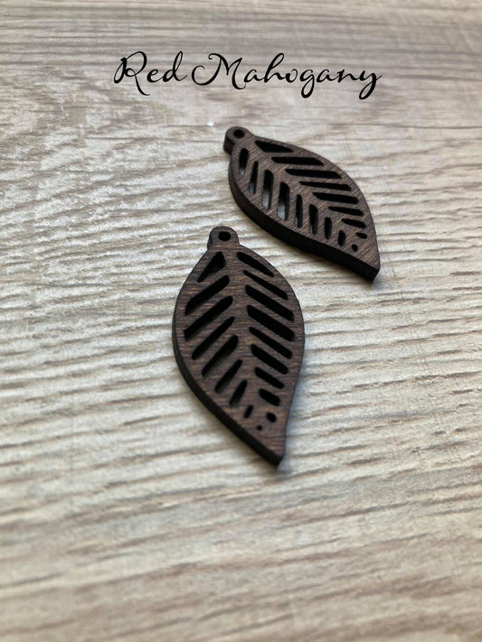 Wooden Leaf Dangle Earrings | Pick The Finish | Hypoallergenic | Bridesmaid Earrings | Leaf Earrings | Lightweight Nature Leaves from Wood