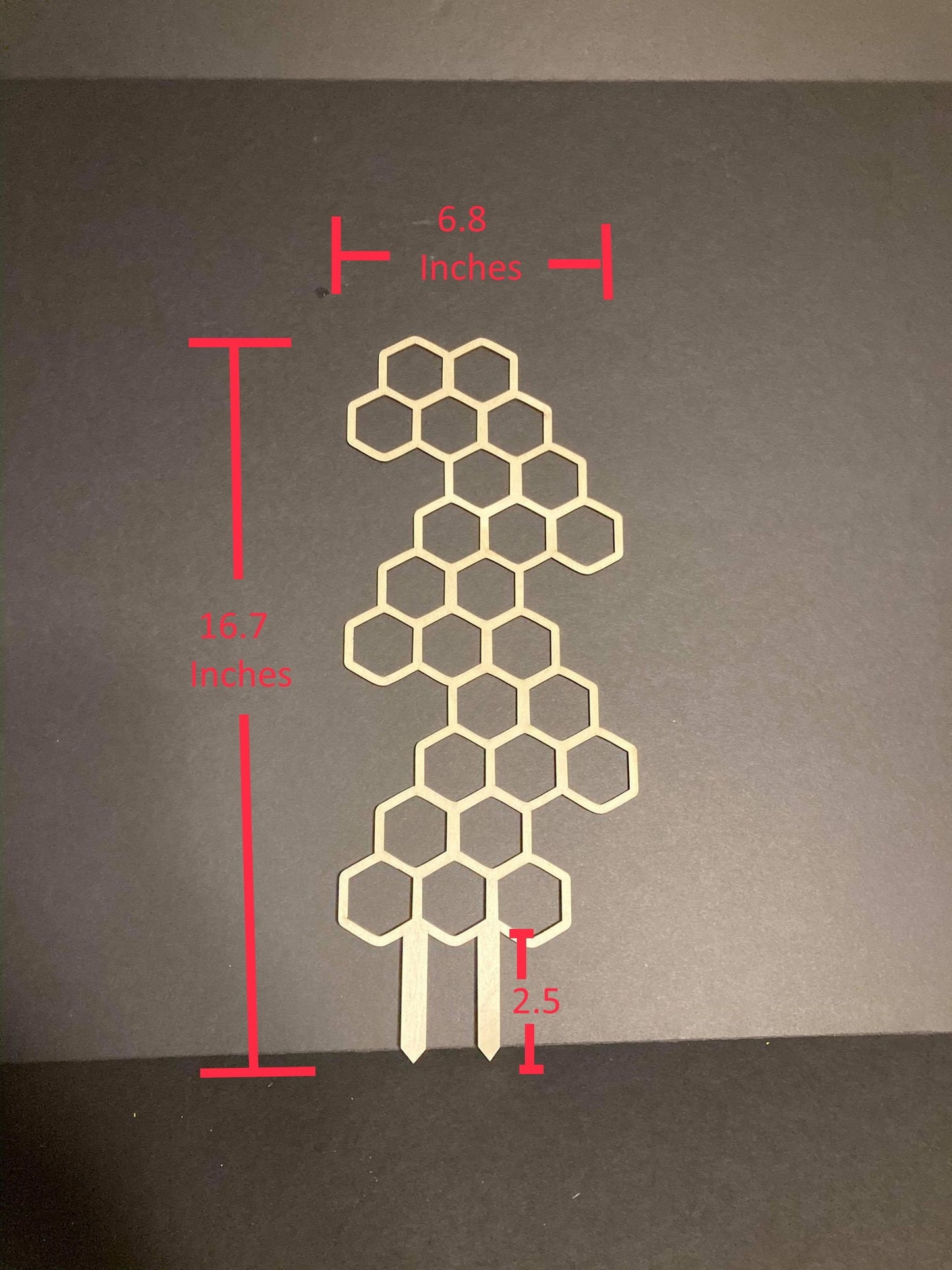 Zig Zag | 1/8 Thickness | Plant Trellis | FAST SHIPPING | Honeycomb Houseplant Trellis | Plant Lover Gift | Insured Shipping