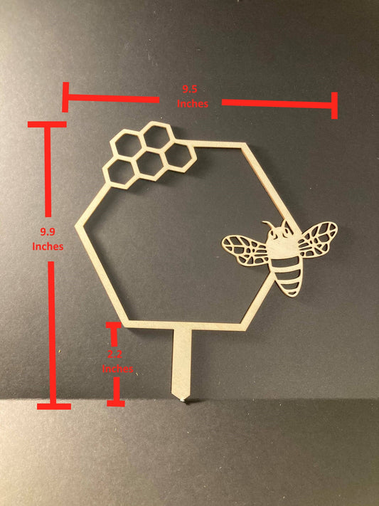 1/4 Thick |Honey Comb | Honey Bee | Plant Trellis | FAST SHIPPING | Honeycomb Houseplant Trellis | | Plant Lover Gift | Insured Shipping