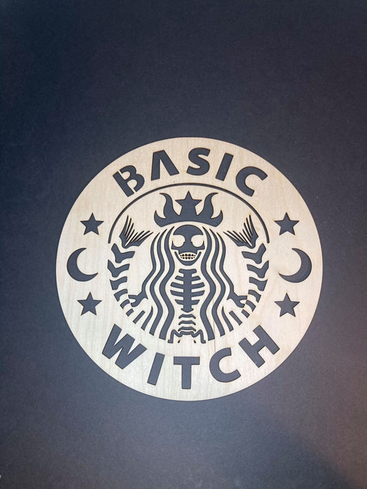 BASIC WITCH Shirt stencil Wood Stencil Halloween, Wood shapes | Ships Fast