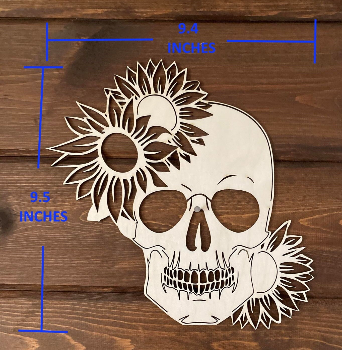 Flower Skull Shirt stencil | Wood Stencil | Halloween Decor | Halloween Wood shapes | Ships Fast