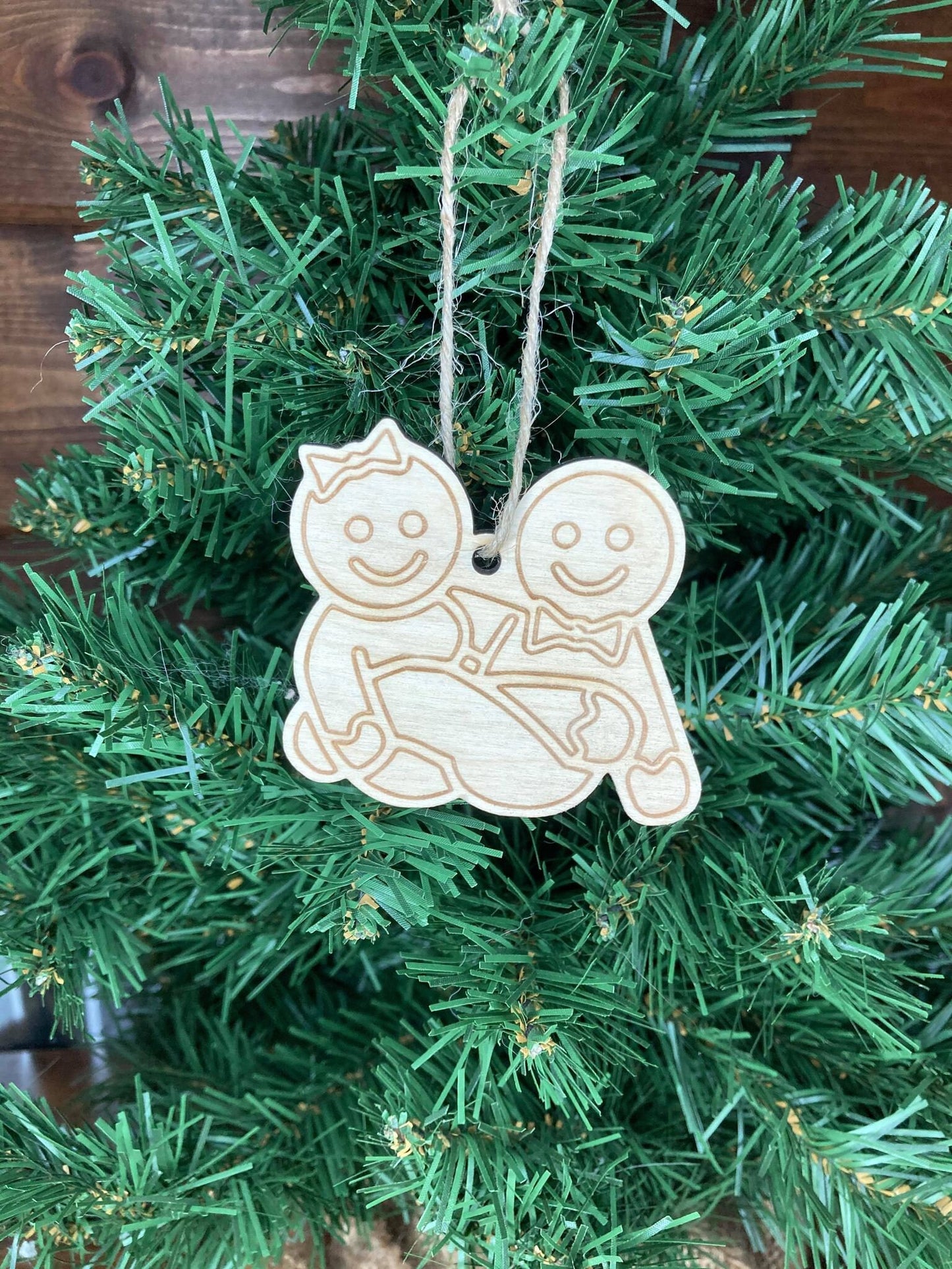 Ginger Breadman Sitting F*cking Christmas Ornament | Personalized Gift | Ships Fast