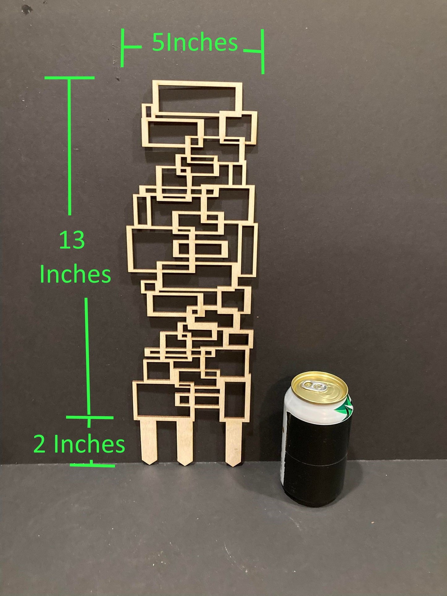 Scattered Square trellis  | Plant Trellis | Stain Finish | Clearcoat Honeycomb | Houseplant Trellis | Indoor Garden Trellis