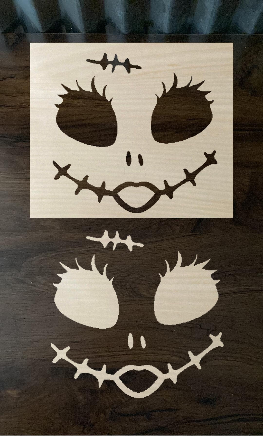 Bleach Stencil Halloween Female Smile Stencil