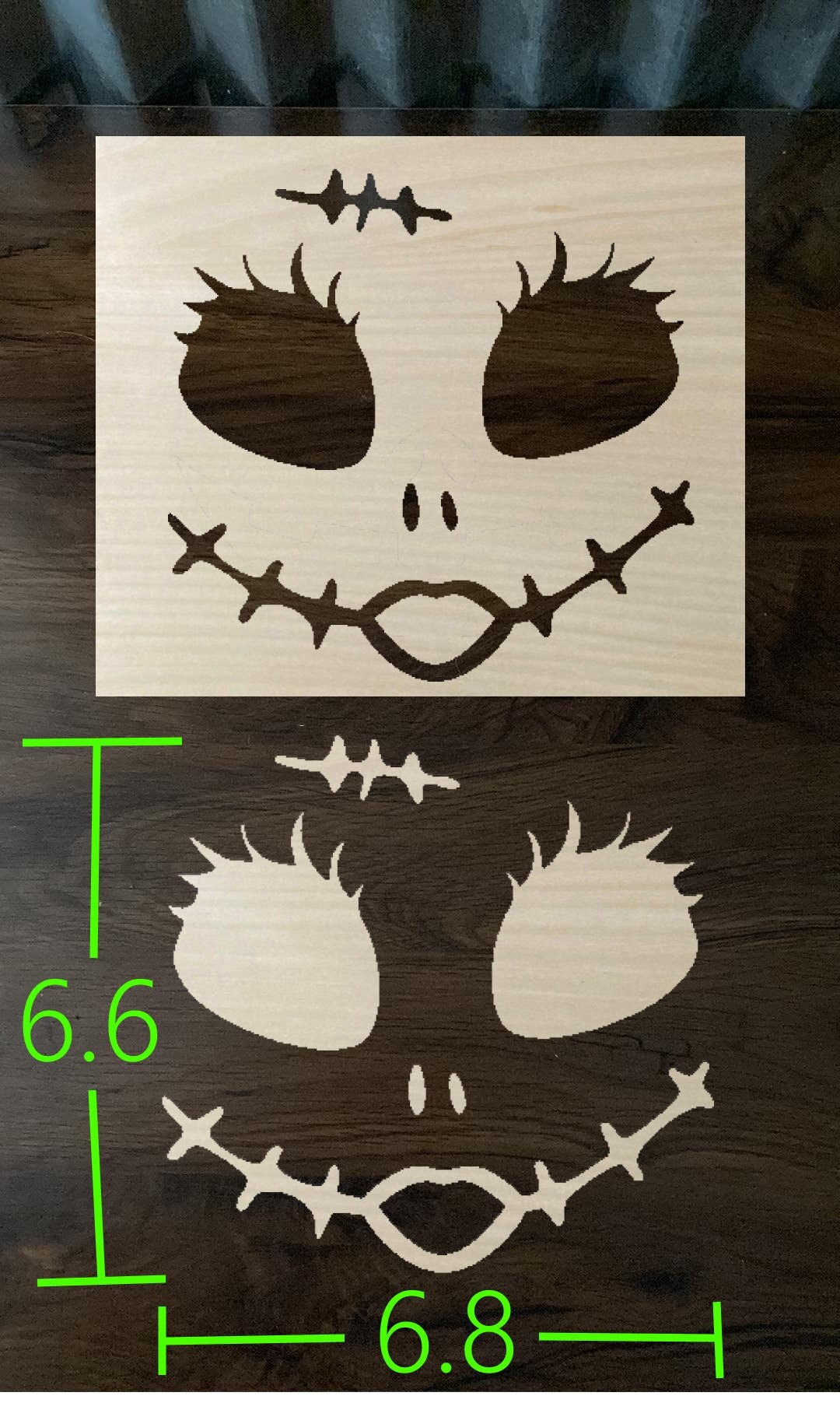 Bleach Stencil Halloween Female Smile Stencil