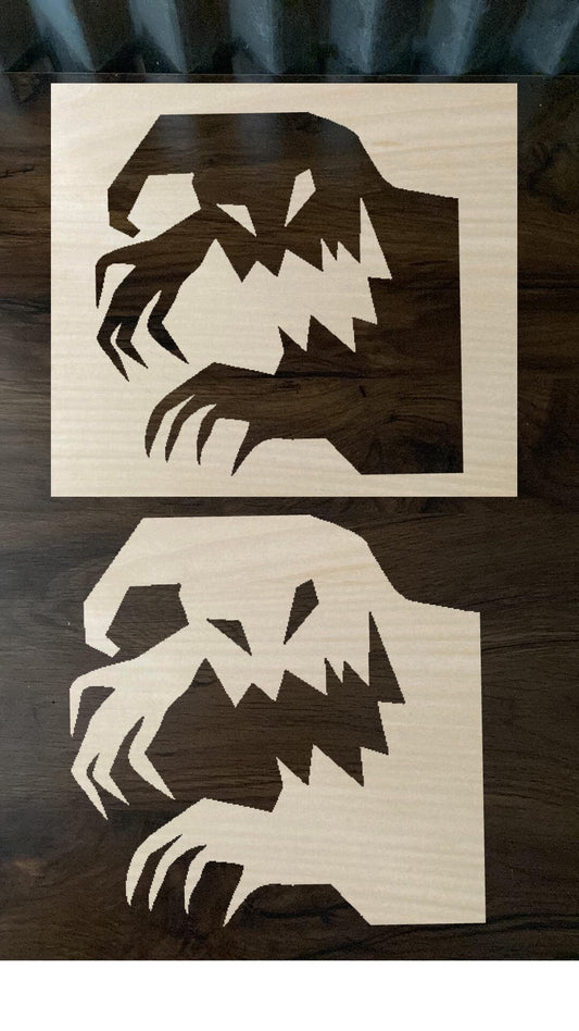 Bleach Stencil Halloween Scary Ghost Stencil