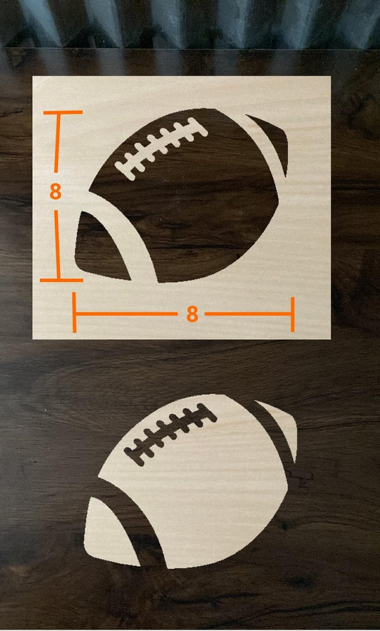 Bleach Stencil Football