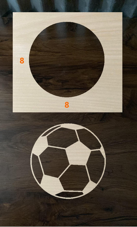 Bleach Stencil Soccer Ball