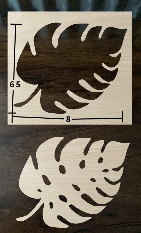 Bleach Stencil Monstera Leaf You Pick the Size!