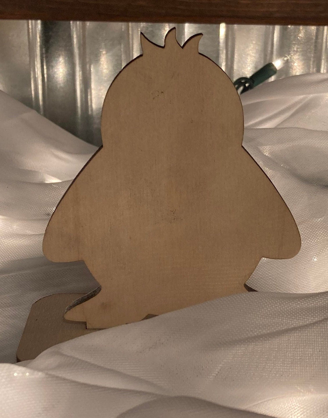 Personalized Deer Penguins and Bear Table Name Card Engraved Wooden Signs