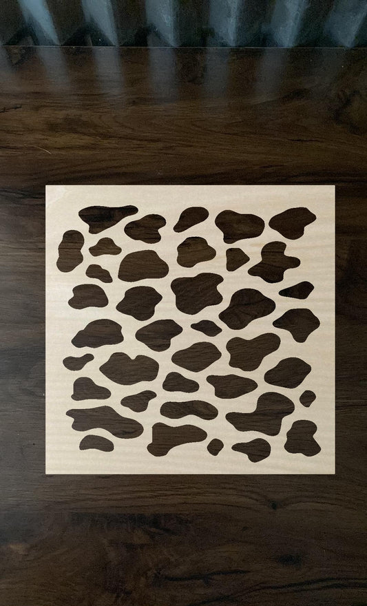 Bleach Stencil CowPrint Stencil