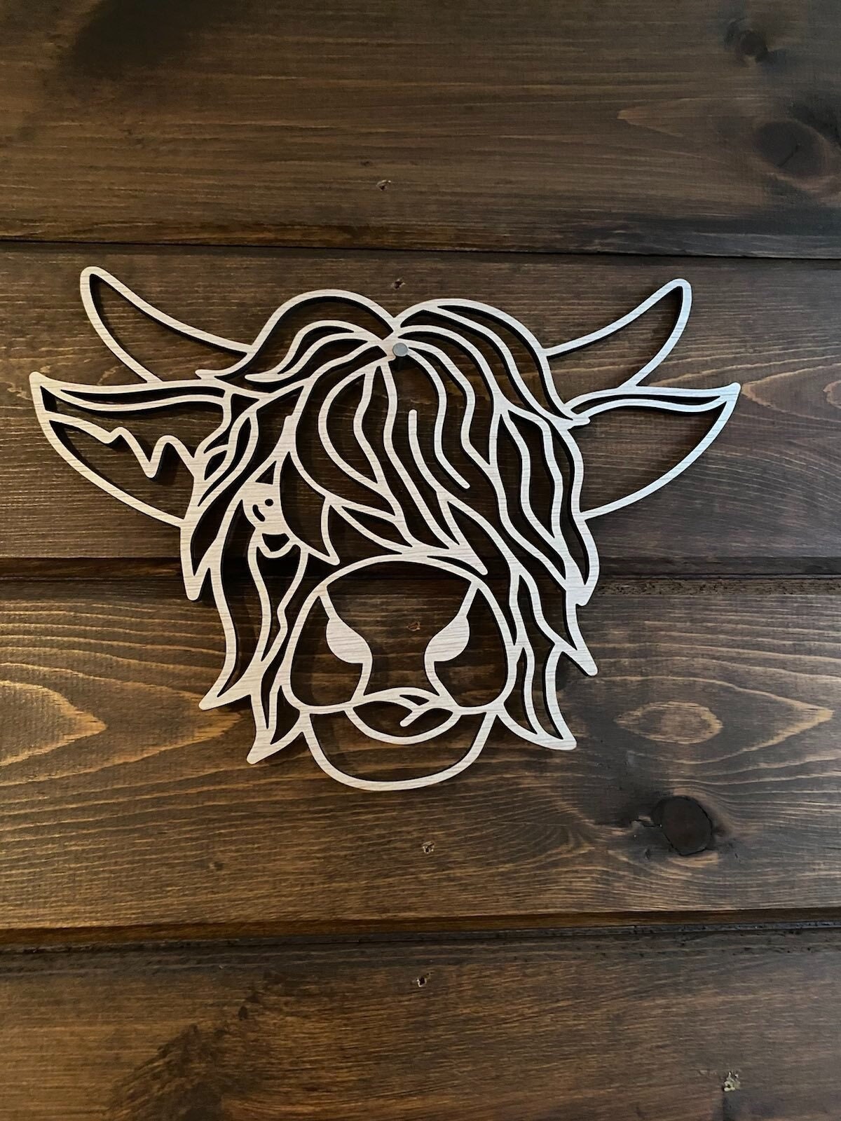 Bleach Stencil Long Horn Cow Stencil