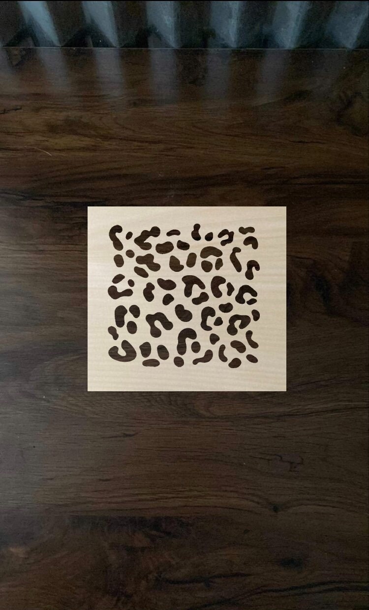 Leopard Stencil  Print Stencil