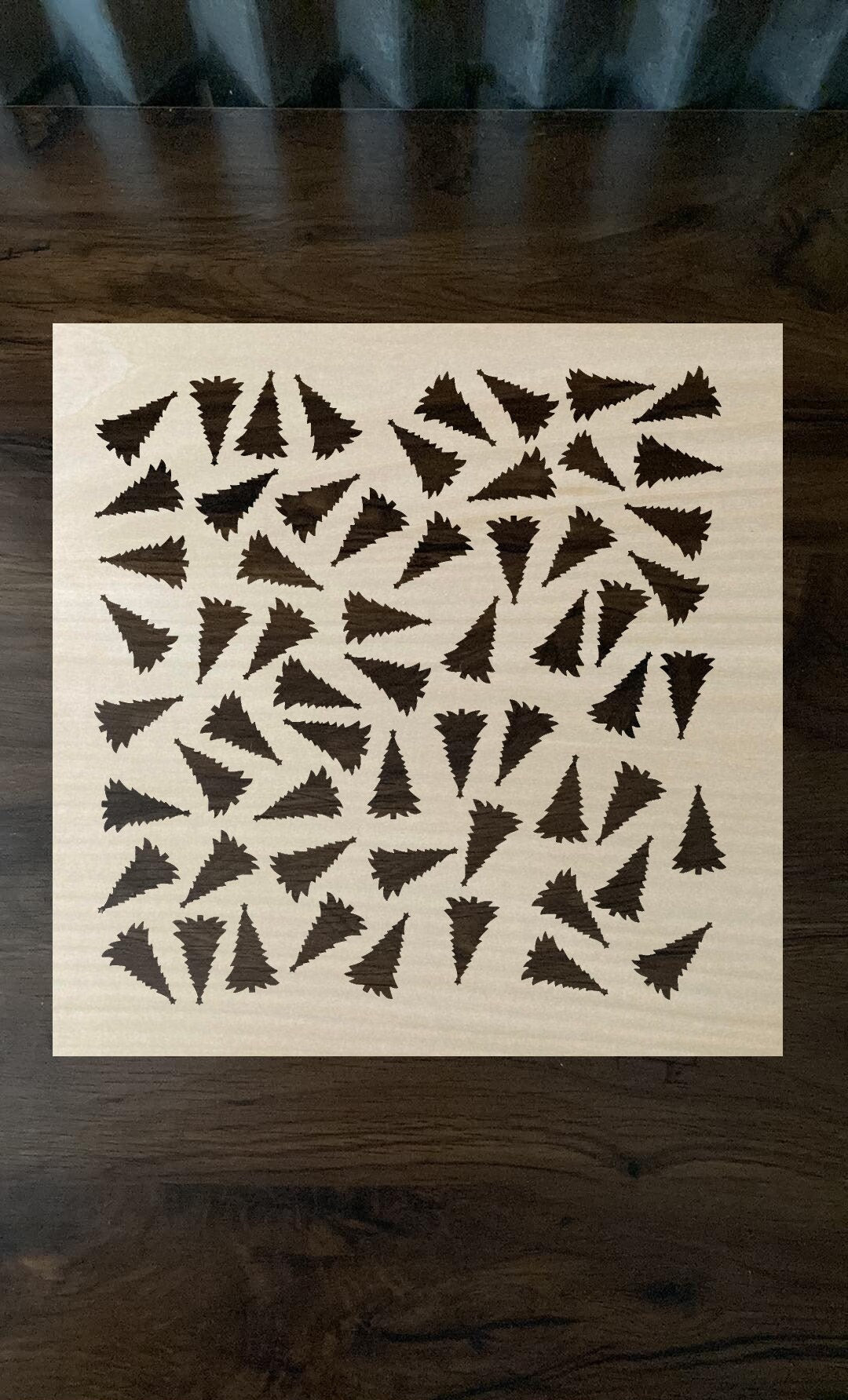 Bleach Stencil Christmas trees Stencil