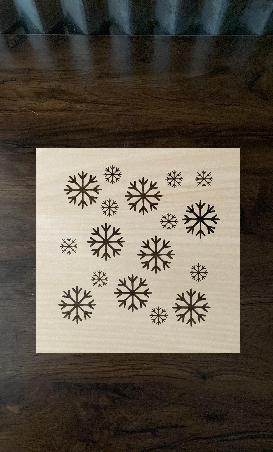 Bleach Stencil Christmas Snow flake Stencil